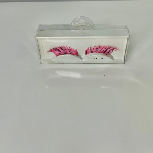 Faux cils rose OU violet pour un regard audacieux