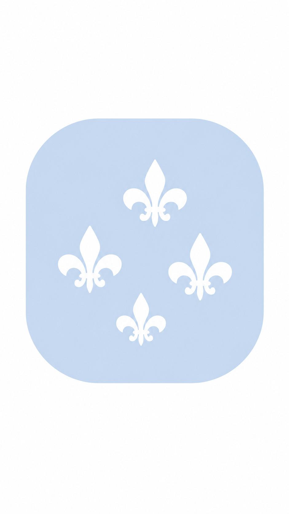 Pochoir Fleur de Lys