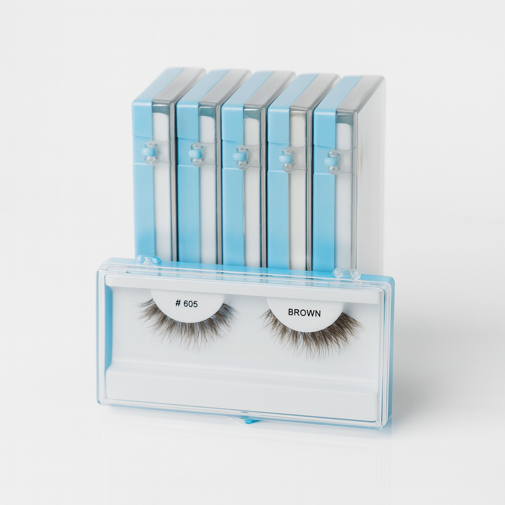 Faux cils bruns  – Volume naturel et confort