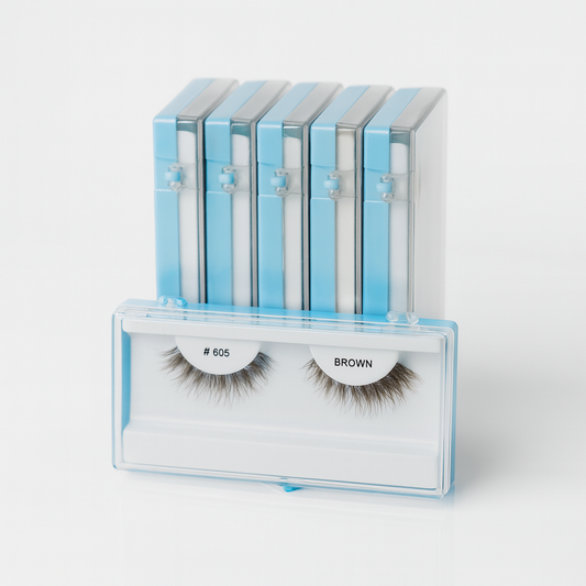 Faux cils bruns  – Volume naturel et confort