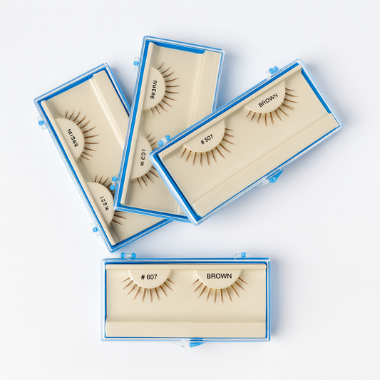 Faux cils bruns&nbsp; – Élégance discrète et effet naturel