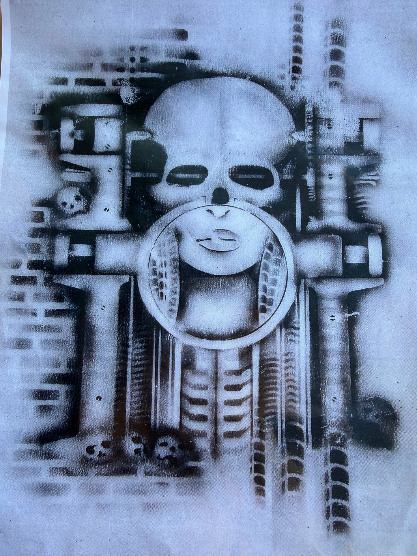 Pochoirs tête de mort
