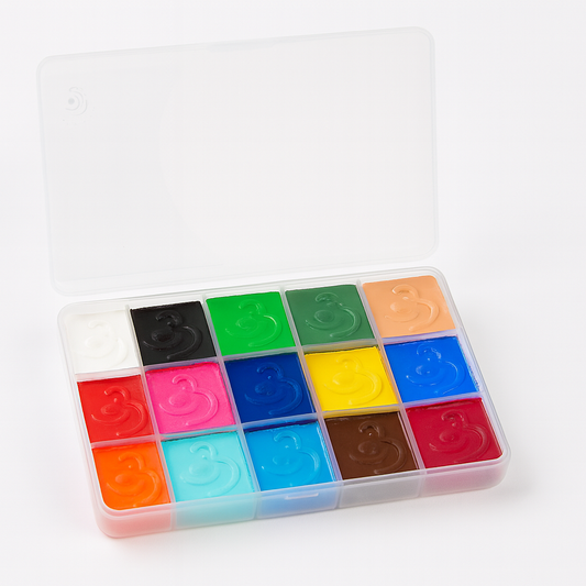 Palette Maquillage Aqua Bond’s – 15 Couleurs de Base à Base d’Eau